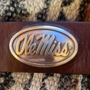 Mens Ole Miss Concho Belt 54